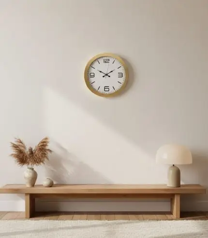 Metal Modern Gold Duvar Saati