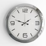 Metal Kurumsal Krom Duvar Saati