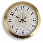 Metal Zengin Lüks Gold Duvar Saati