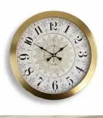 Metal Zengin Lüks Gold Duvar Saati