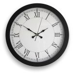 Metal Siyah Duvar Saati