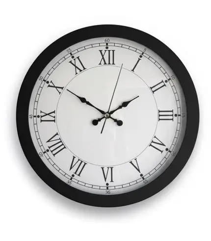 Metal Siyah Duvar Saati