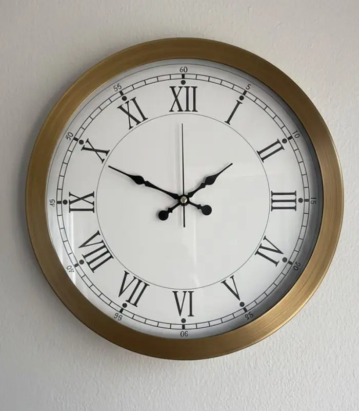 Metal Retro Eskitme Duvar Saati