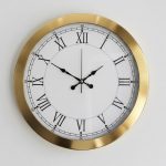 Metal Retro Lüks Gold Duvar Saati