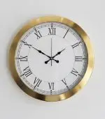 Metal Retro Lüks Gold Duvar Saati