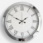 Metal Retro Krom Duvar Saati