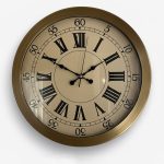 Dekoratif Metal Eskitme Duvar Saati