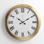 Metal Dekoratif Gold Duvar Saati