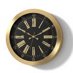 Metal Prenses Gold Duvar Saati