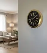 Metal Prenses Gold Duvar Saati