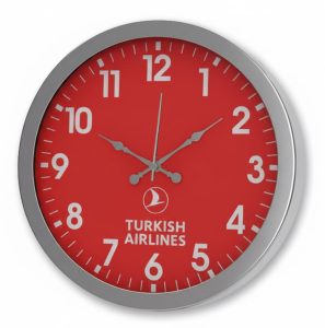 Metal Krom Promosyon Duvar Saat