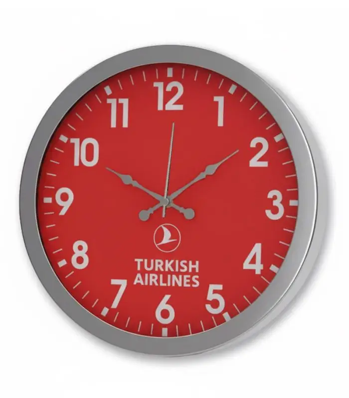 Metal Krom Promosyon Duvar Saat