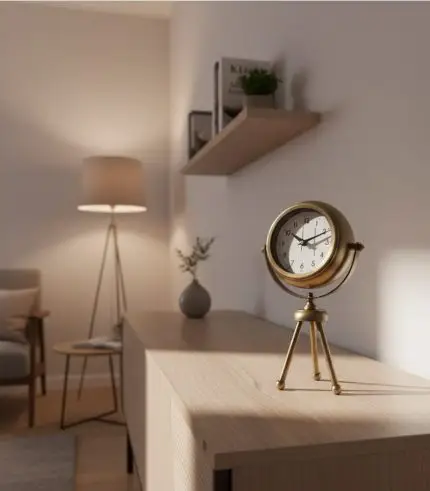 Mini Tripod Klasik Eskitme Masa Saati