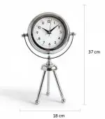 Mini Tripod Krom Masa Saati Modeli