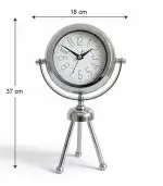 Mini Tripod Krom Masa Saati Modeli