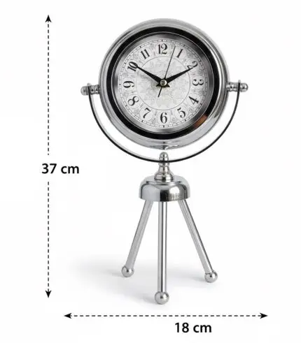 Mini Tripod Dekoratif Krom Masa Saati