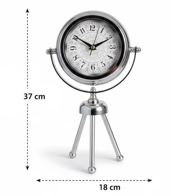 Mini Tripod Dekoratif Krom Masa Saati