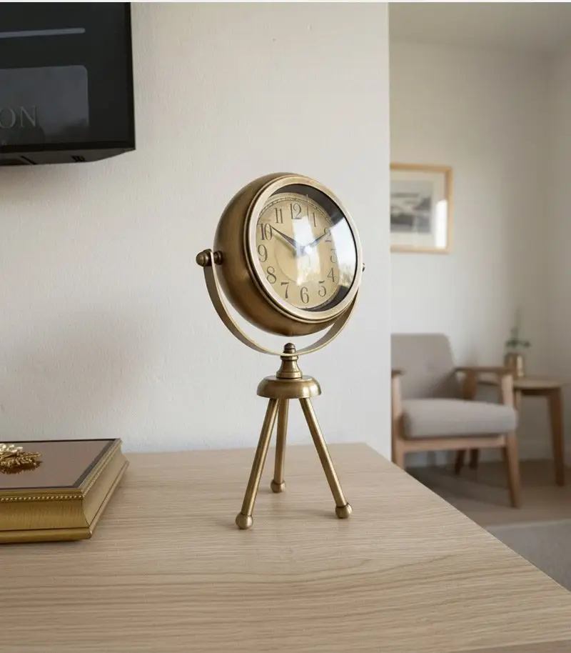 Mini Tripod Retro Eskitme Masa Saati