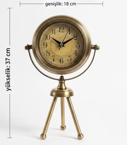 Mini Tripod Retro Eskitme Masa Saati