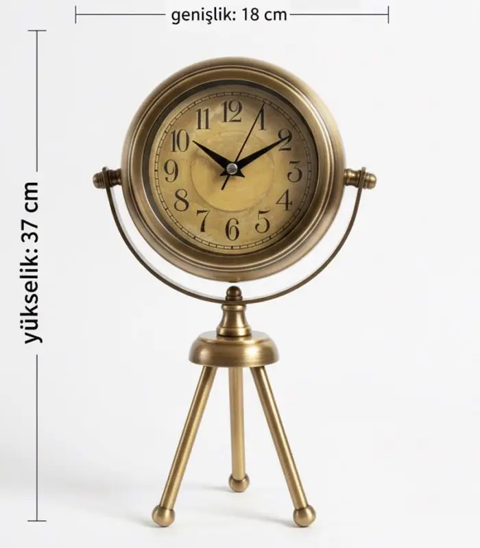 Mini Tripod Retro Eskitme Masa Saati