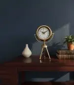 Mini Tripod Zengin Gold Masa Saati