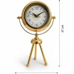 Mini Tripod Zengin Gold Masa Saati