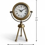 Mini Tripod Metal Eskitme Masa Saati
