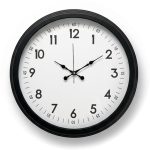 Metal Siyah Latin Duvar Saati | 40 cm | Butik Saat