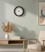 Metal Siyah Latin Duvar Saati | 40 cm | Butik Saat