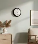 Metal Siyah Modern Duvar Saati