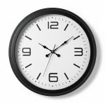 Metal Siyah Modern Duvar Saati