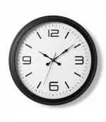 Metal Siyah Modern Duvar Saati