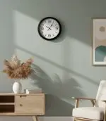 Metal Siyah Modern Duvar Saati