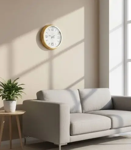 40 cm gold duvar saati