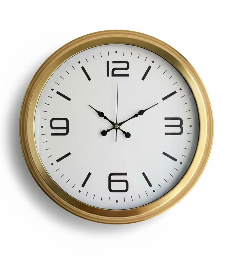 40 cm gold duvar saati