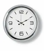 Metal Krom Şık Duvar Saati