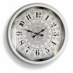 Dekoratif Beyaz Beyaz Duvar Saati