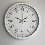 Dekoratif Retro Beyaz Duvar Saati