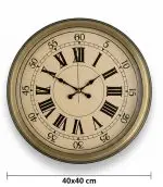 Retro Romen Eskitme Duvar Saati | 40 cm | Butik Saat