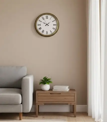 Salon Retro Romen Eskitme Duvar Saati