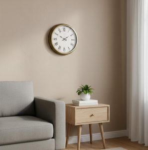 Salon Retro Romen Eskitme Duvar Saati