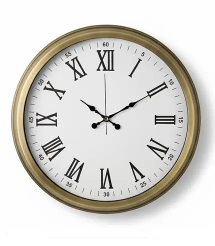 Salon Retro Romen Eskitme Duvar Saati