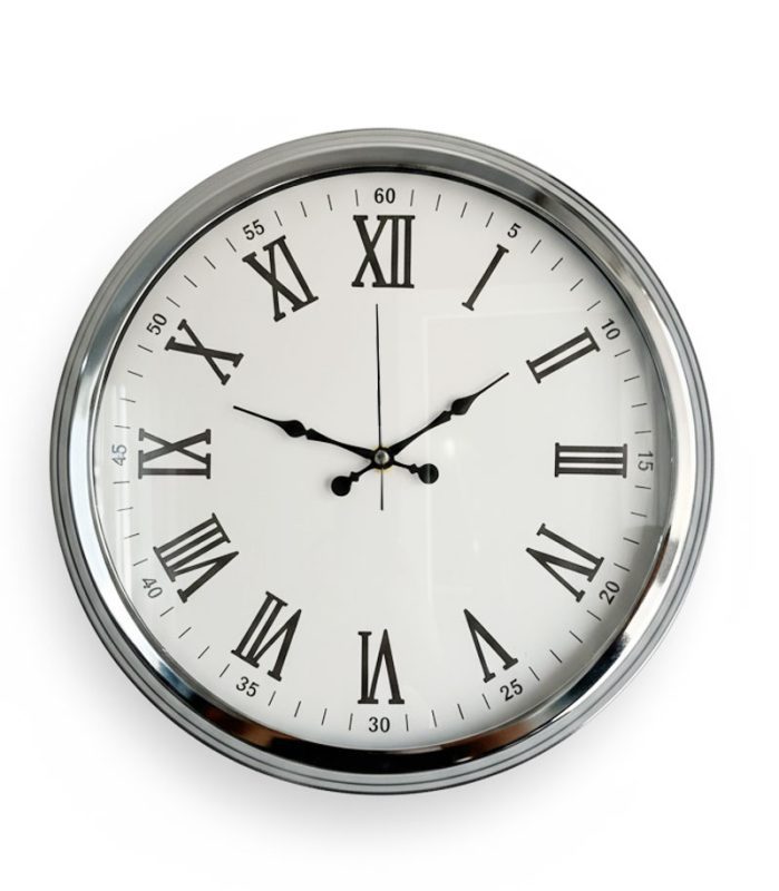 Dekoratif Retro Krom Duvar Saati