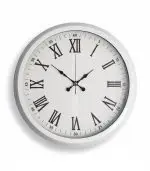 Metal Retro Beyaz Duvar Saati