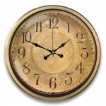Metal Antik Gold Eskitme Duvar Saati | 52 cm | Butik Saat