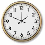 Metal Klasik Gold Eskitme Duvar Saati | 52 cm | Butik Saat