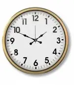 Metal Klasik Gold Eskitme Duvar Saati | 52 cm | Butik Saat