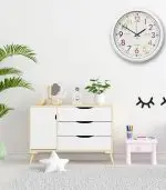 Okul-Sınıf-Çocuk-Öğrenci Sessiz Metal Duvar Saati