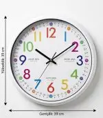 Okul-Sınıf-Çocuk-Öğrenci Sessiz Metal Duvar Saati