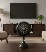 Elmas Modeli Siyah Metal Masa Saati | 31 x 18 xm | Butik Saat